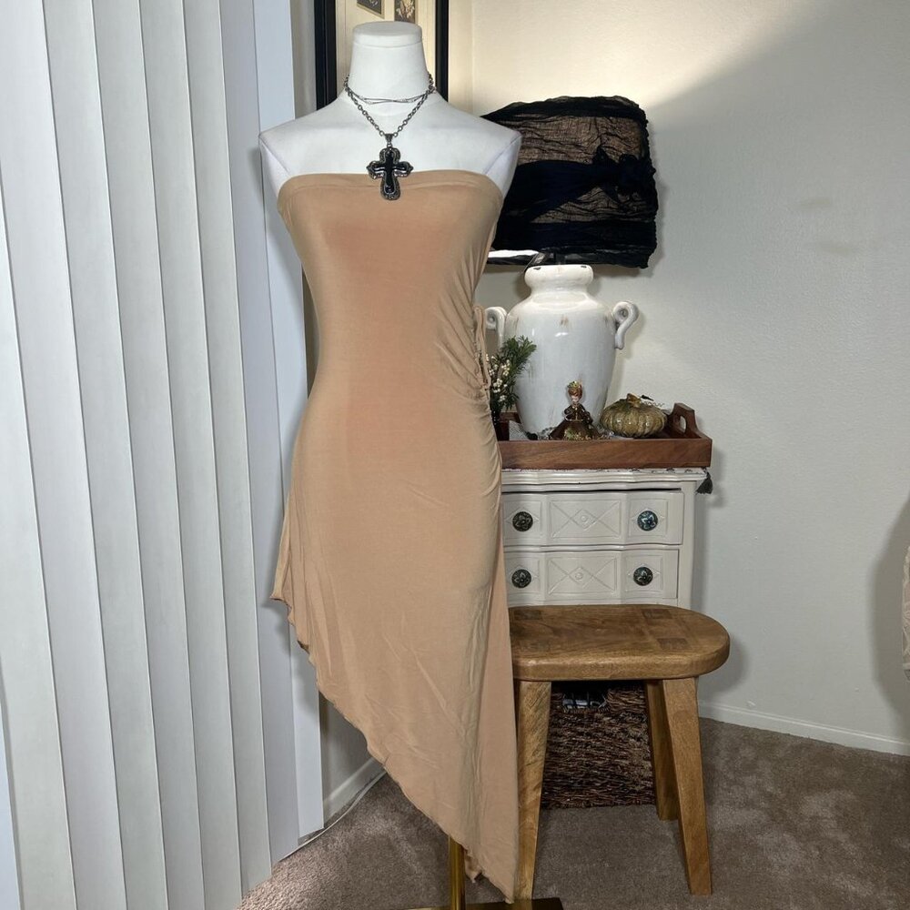 2000s Cut Out Asymmetrical Dress